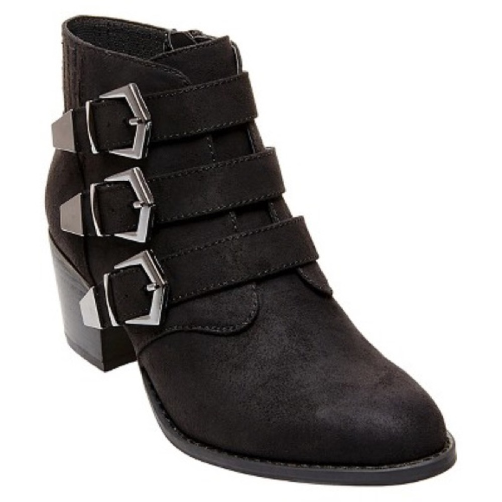 Betseyville Supagal Triple Buckle Booties — size 9 - Picture 2 of 6